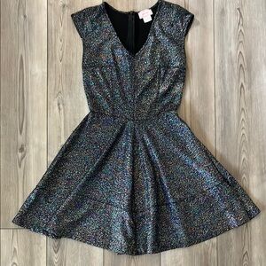 Multicolored sparkly dress - XS